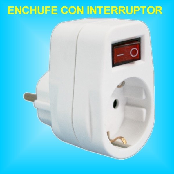 Base 1 Toma Enchufe con interruptor incorporado de 16A 250v